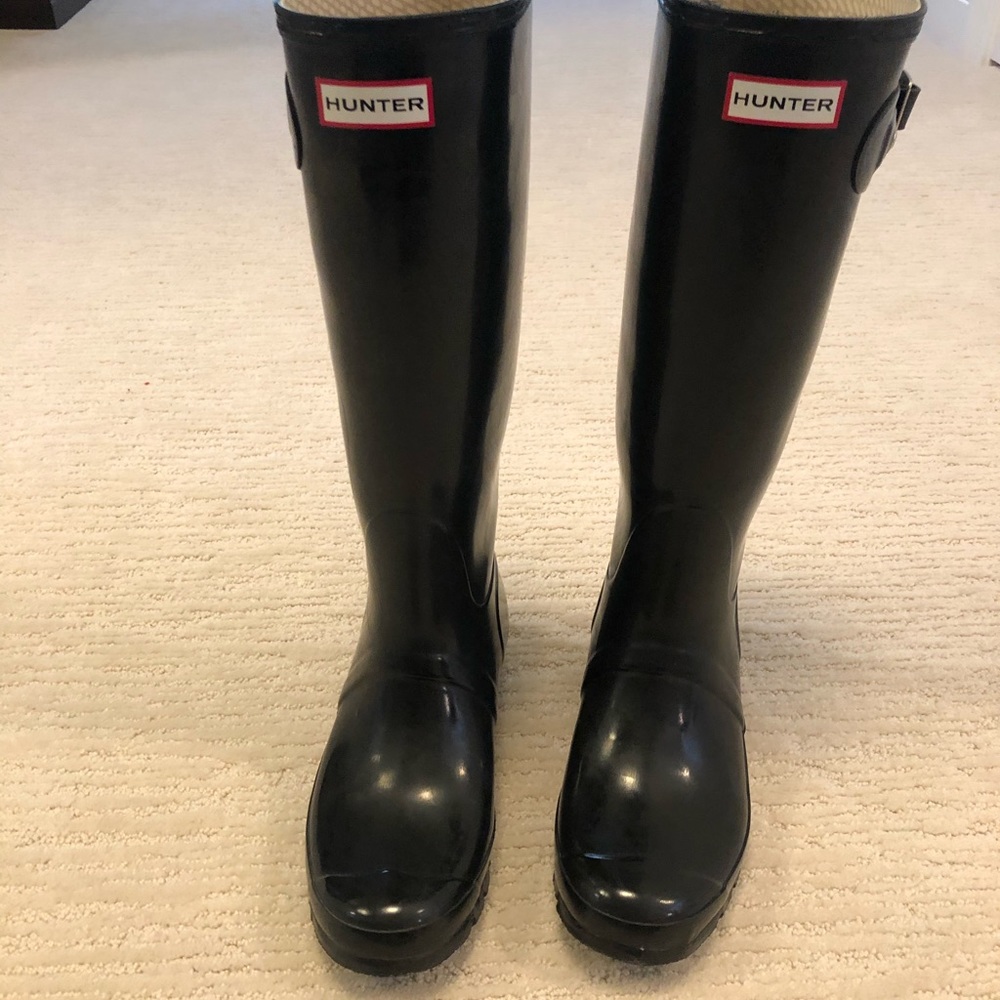 Hunter boots, size 9